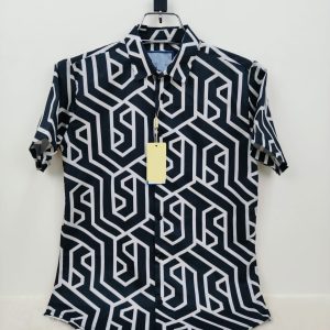 লাক্সারি চায়না স্প্যানডেক্স কটন হাফ স্লিভ শার্ট