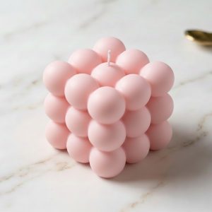 লাক্সারি বাবল কিউব ক্যান্ডেল – প্রিমিয়াম ডেকোরেটিভ মোমবাতি